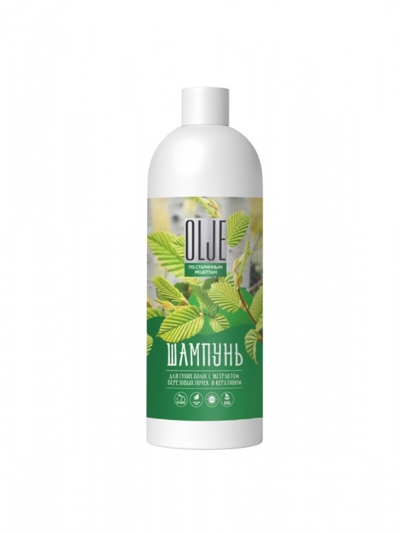 OLJE Натуральный шампунь для сухих волос с экстрактом березовых почек и кератином 1000 мл в Твери