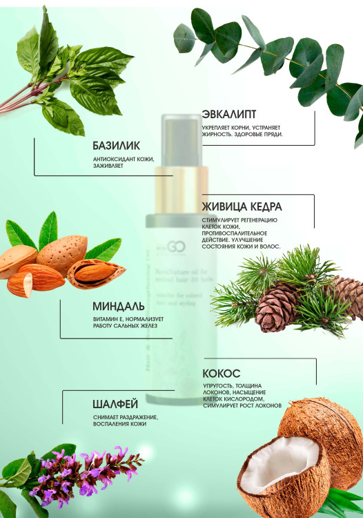 Натуральное масло для волос NovaNature oil for revival hair 30 herbs Dctr.Go Healing Systems 110 мл в Твери