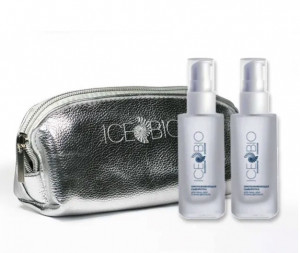 ICE BIO. Набор Сыворотка  2 шт омолаживающая для лица, шеи и зоны декольте 30мл, в косметичке